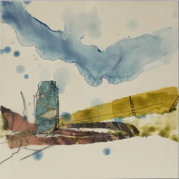 Blue Elevator by Diane Larouche Ellard